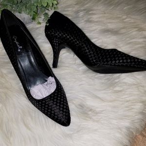 Qupid black heels pumps size 10 new!